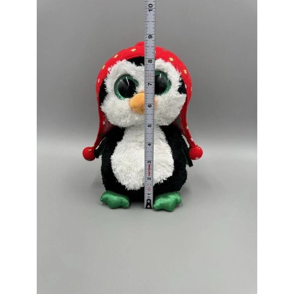 Ty Beanie Boos Freeze Penguin Holiday Christmas Plush In Hat 8